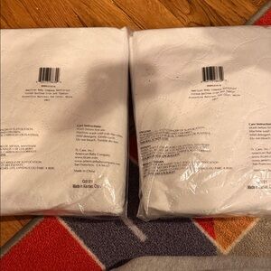 White Quilted Crib Mattress Protector - Pack of 2